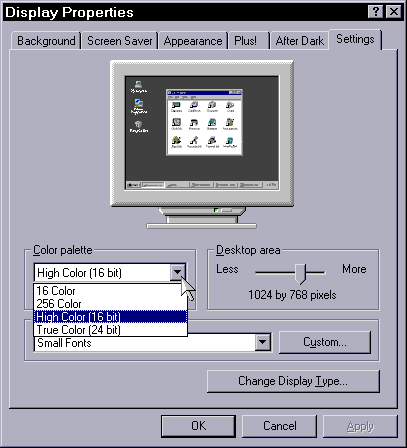 Display Properties