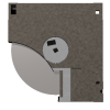 Cutaway View of Floppy Disk